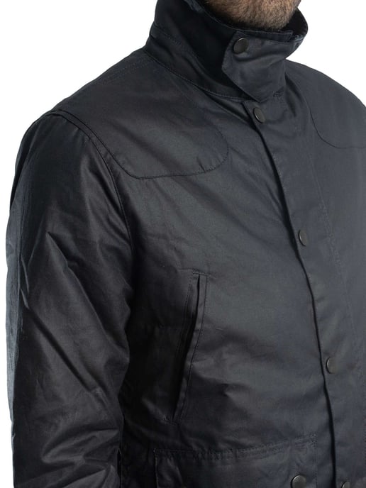 Barbour Reelin Wachsjacke, Blau - Image 5