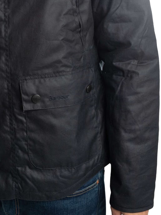 Barbour Reelin Wachsjacke, Blau - Image 6