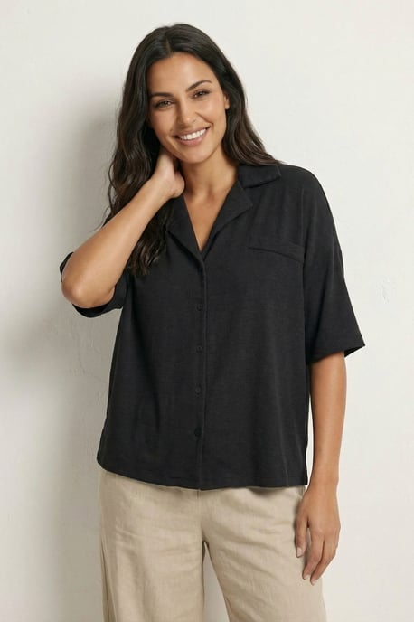 Lässig geschnittenes Button-Up-Shirt - Image 6