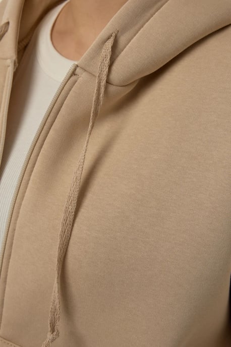 Zipper-Front Übergroßer Hoodie - Image 5