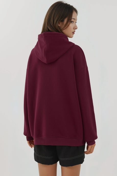 Texturierter Hoodie mit vollem Reißverschluss und Taschen - Image 6