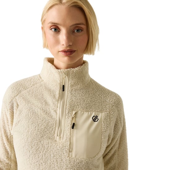 Dare 2B - "Levitate" Fleecejacke für Damen, mit halbem Reißverschluss, Technisch (Mandelmilch) - Image 6