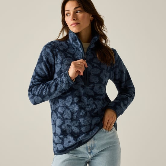 Regatta - "Frankie" Fleecejacke für Damen, mit halbem Reißverschluss, Teddyfleece (Marine) - Image 1