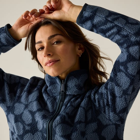 Regatta - "Frankie" Fleecejacke für Damen, mit halbem Reißverschluss, Teddyfleece (Marine) - Image 6
