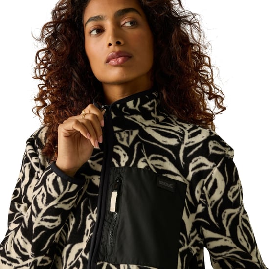 Regatta - "Frankie" Fleecejacke für Damen, Durchgehender Reißverschluss (Schwarz/Weiß) - Image 5