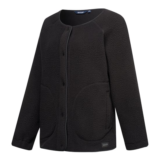 Regatta - "Lea" Fleece für Damen, Front Knopfleiste, Teddyfleece (Schwarz) - Image 3