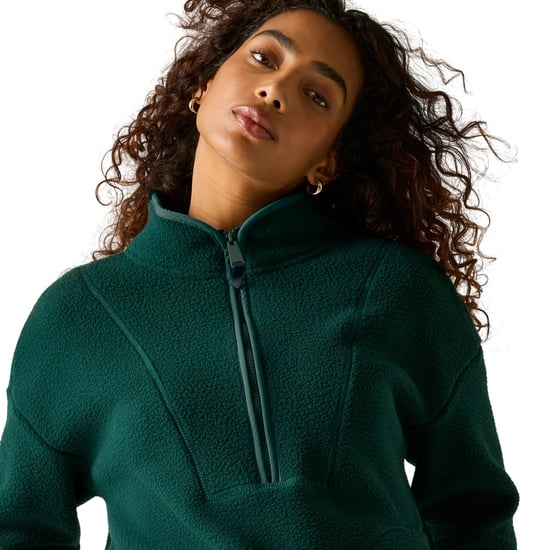 Regatta - "Frankie" Fleece-Oberteil für Damen, mit halbem Reißverschluss, Teddyfleece, Lang geschnitten (Kiefer-Grün) - Image 6