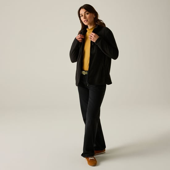 Regatta - "Frankie" Fleece für Damen, Durchgehender Reißverschluss (Schwarz) - Image 6