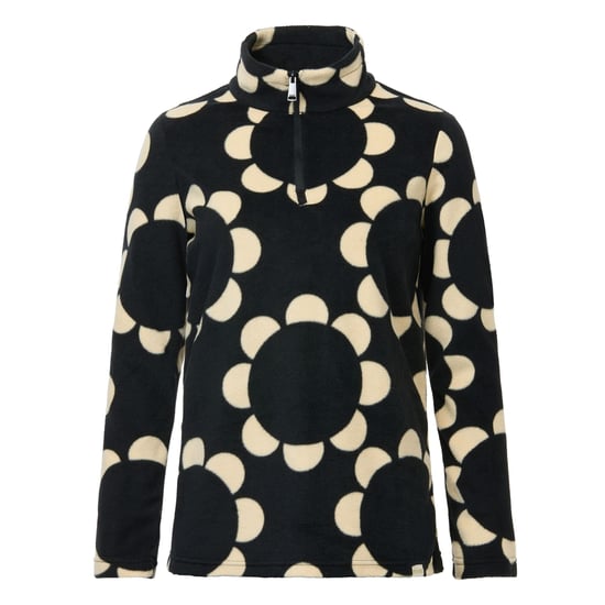 Regatta - "Orla Kiely" Fleece-Oberteil für Damen, mit halbem Reißverschluss (Schwarz) - Image 2