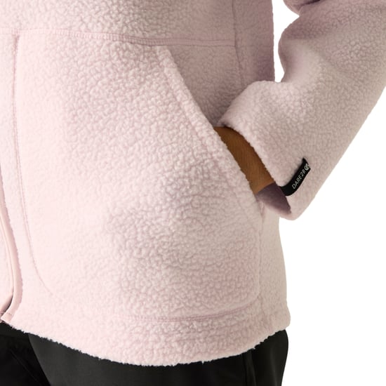 Dare 2B - "Firn" Fleece für Damen, mit Kapuze, Teddyfleece (Rosa Nebel) - Image 5