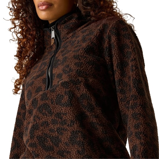 Regatta - "Frankie" Fleece für Damen, mit halbem Reißverschluss, Teddyfleece (Braun/Schwarz) - Image 6