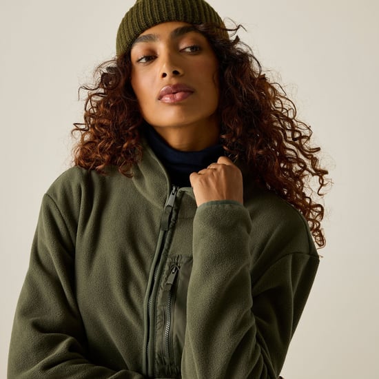 Regatta - "Frankie" Fleece für Damen, Durchgehender Reißverschluss (Dunkel-Khaki) - Image 5