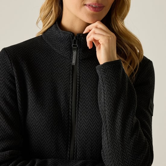 Regatta - "Elzie" Fleecejacke für Damen (Schwarz/Asche) - Image 4