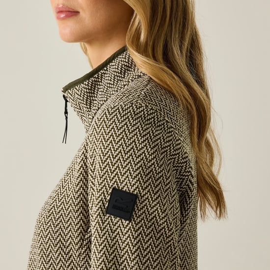 Regatta - "Elzie" Fleecejacke für Damen (Dunkel-Khaki/Helles Vanillegelb) - Image 4