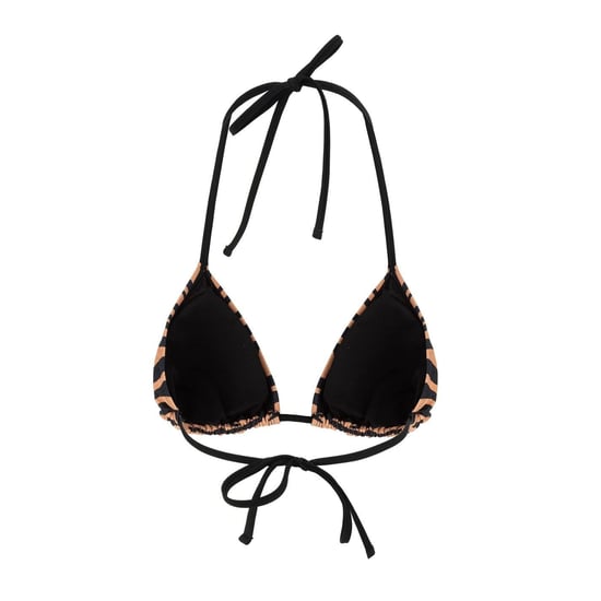 SoulCal - Bikini Oberteil für Damen, Hinten geknotet (Schwarz/Braun) - Image 2