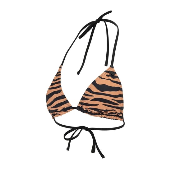 SoulCal - Bikini Oberteil für Damen, Hinten geknotet (Schwarz/Braun) - Image 3