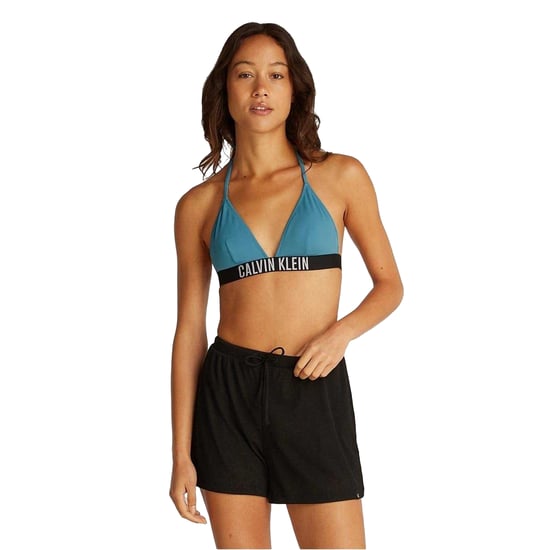 Calvin Klein - Bikini Oberteil für Damen, dreieckige Körbchen (Blaugrau) - Image 3