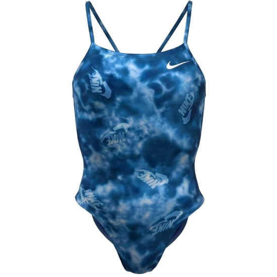 Nike - Badeanzug für Damen, Ausschnitt (Blau) - Image 1