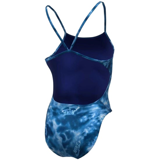 Nike - Badeanzug für Damen, Ausschnitt (Blau) - Image 2