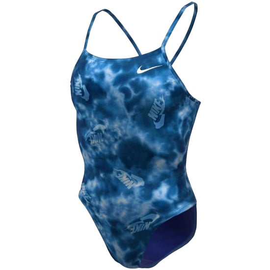 Nike - Badeanzug für Damen, Ausschnitt (Blau) - Image 3
