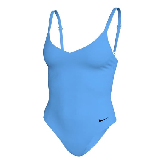 Nike - Badeanzug für Damen, V-Ausschnitt (Blau) - Image 3