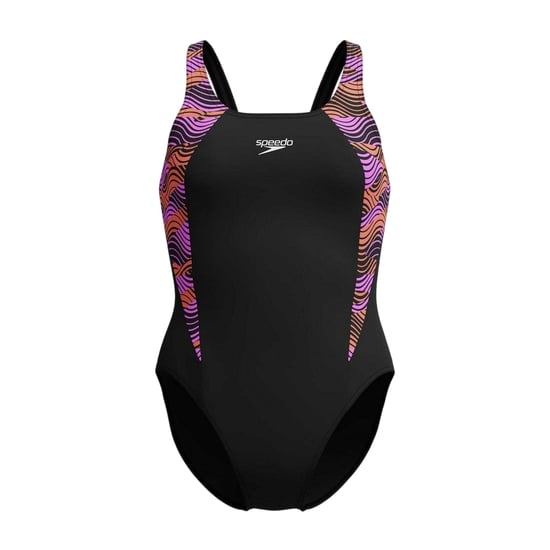 Speedo - "Splice" Badeanzug für Damen (Schwarz/Pink) - Image 1