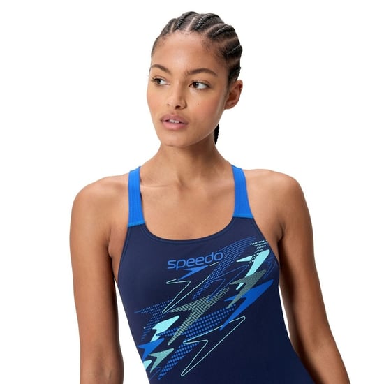 Speedo - "Medley" Badeanzug für Damen (Marine/Blau) - Image 1