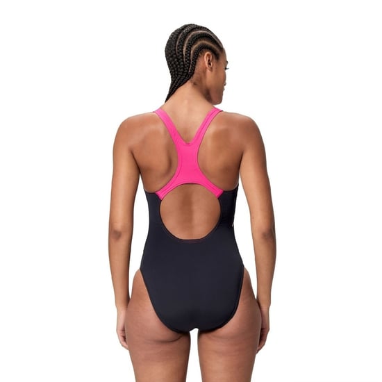 Speedo - "Medley" Badeanzug für Damen (Schwarz/Pink) - Image 2