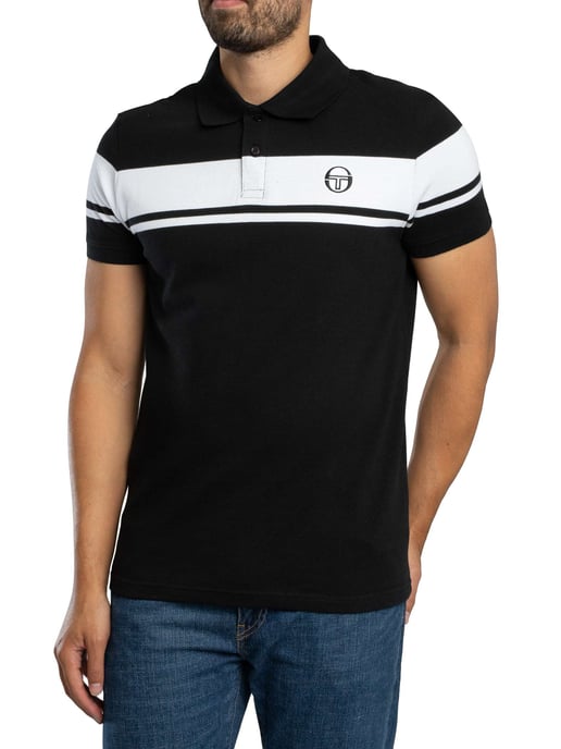Sergio Tacchini Young Line Polo Shirt, Schwarz - Image 2