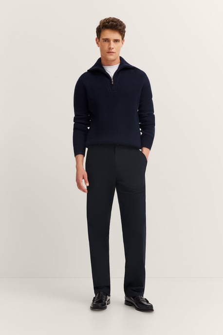Bugatti Herrenchino, tapered fit, Soft-Touch - Marineblau - Image 4