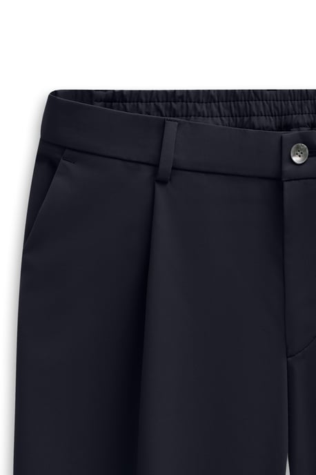 Bugatti Herren Bundfaltenhose mit Flexcity Performance Stretch - Marineblau - Image 5