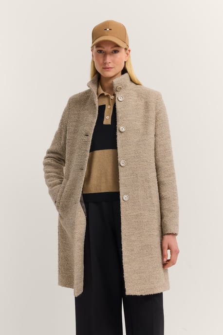Bugatti Damen Wollmantel mit Flexcity Stretch und Stehkragen - Image 1