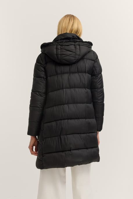 Bugatti Damen Steppmantel mit Kunstfell & abnehmbarer Kapuze - Image 2