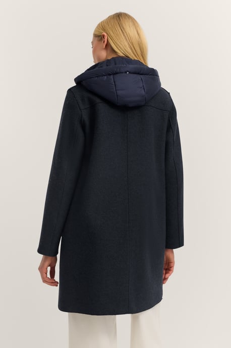 Bugatti Damen Wollmantel mit Kapuze & herausnehmbarer Weste - Image 2