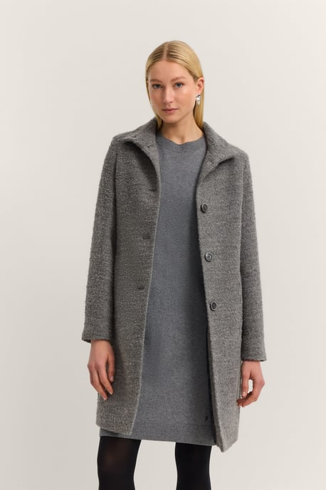Bugatti Damen Wollmantel mit Flexcity Stretch und Stehkragen - Image 1