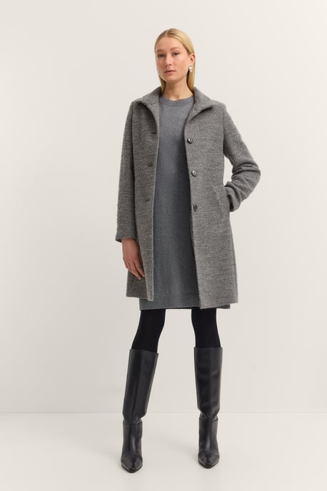Bugatti Damen Wollmantel mit Flexcity Stretch und Stehkragen - Image 4