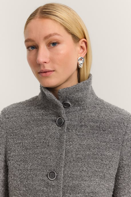 Bugatti Damen Wollmantel mit Flexcity Stretch und Stehkragen - Image 5