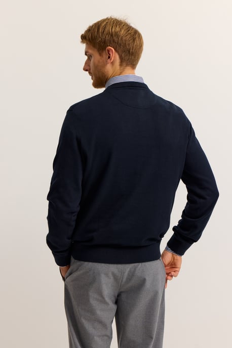 Bugatti Herren Pullover Rundhals  Basic Essential aus reiner Baumwolle - Image 2