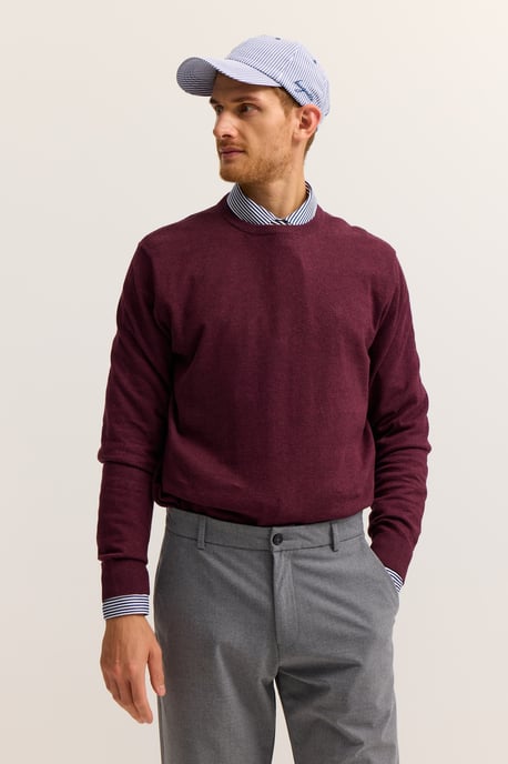 Bugatti Herren Pullover Rundhals Basic Essential aus reiner Baumwolle - Image 1