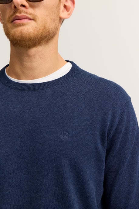 Bugatti Herren Pullover Rundhals  Basic Essential aus reiner Baumwolle - Image 3