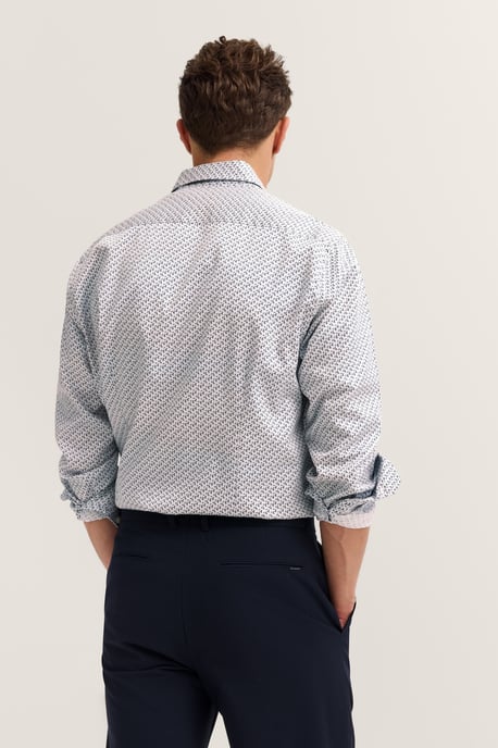 Bugatti Herren Freizeithemd langarm mit kleinem Print - Image 2