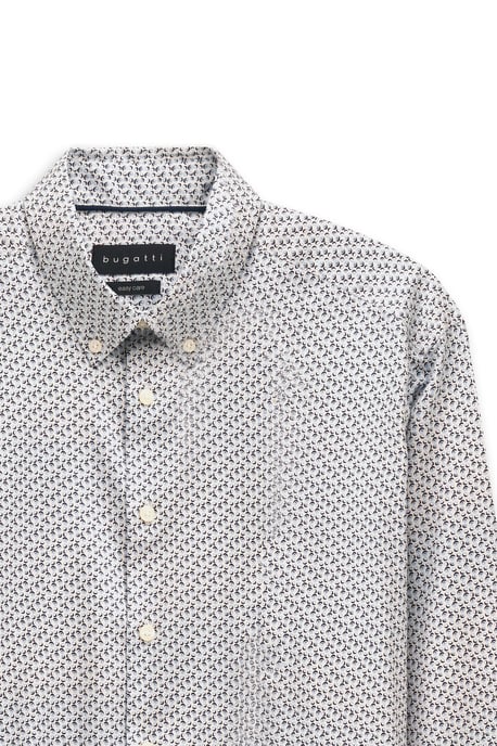 Bugatti Herren Freizeithemd langarm mit kleinem Print - Image 5