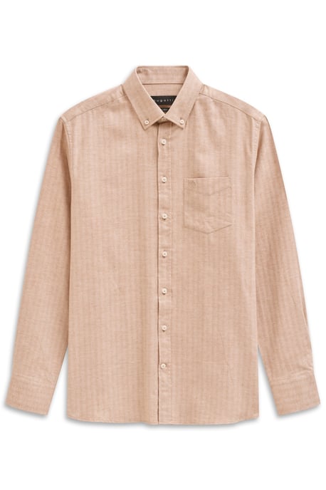 Bugatti Herren Freizeithemd langarm im Modern Fit mit Button-Down Kragen - Image 3