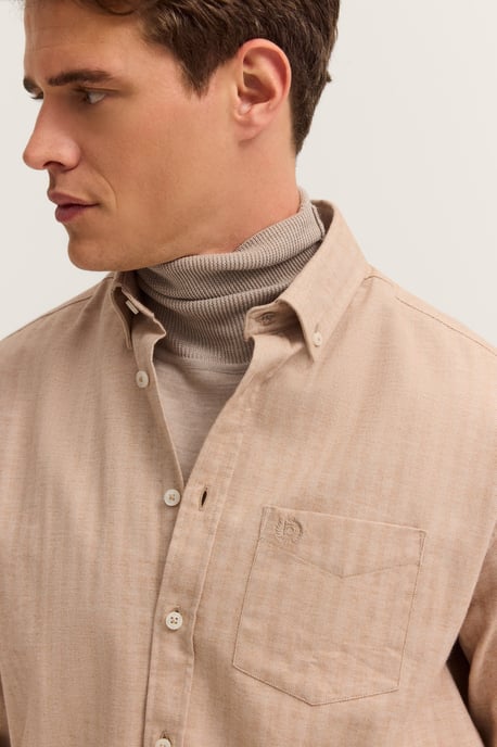Bugatti Herren Freizeithemd langarm im Modern Fit mit Button-Down Kragen - Image 4