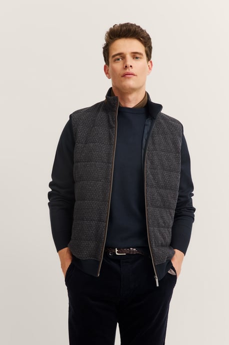 Bugatti Herren Sweatweste mit Stehkragen aus einem Baumwollmix - Image 1