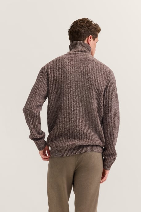 Bugatti Herren Rollkragen Pullover Grobstrick aus einem Wollmix - Image 2