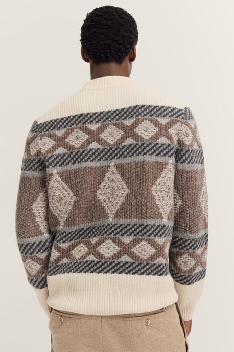 Bugatti Herren Norweger Pullover mit Stehkragen - Image 2