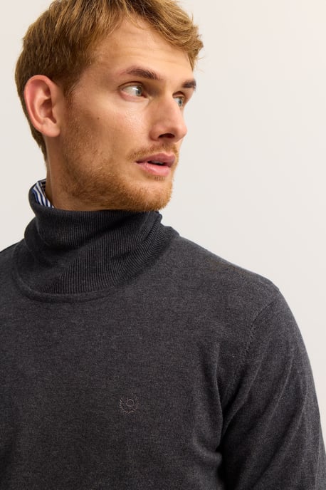 Bugatti Herren Rollkragen Pullover  aus reiner Baumwolle - Image 3