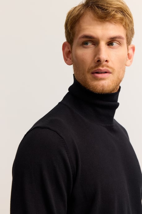 Bugatti Herren Rollkragen Pullover  aus reiner Baumwolle - Image 3