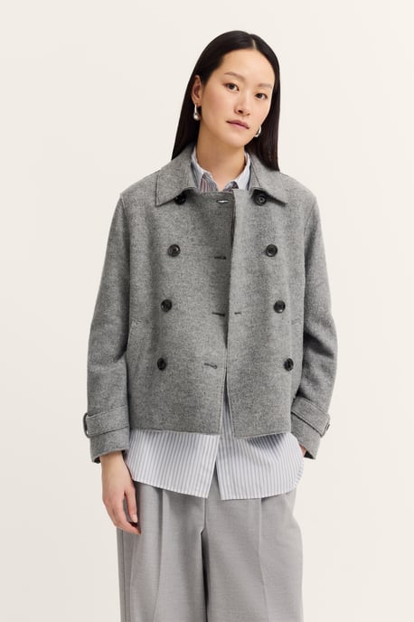 Bugatti Damen Wolljacke im Loose Fit mit offenkantig gekochter Wolle - Image 1